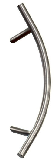 Residential door handles -  Handrail, P45B INOX 40 x 580 series (brackets bent to the side), stainless steel, brushed